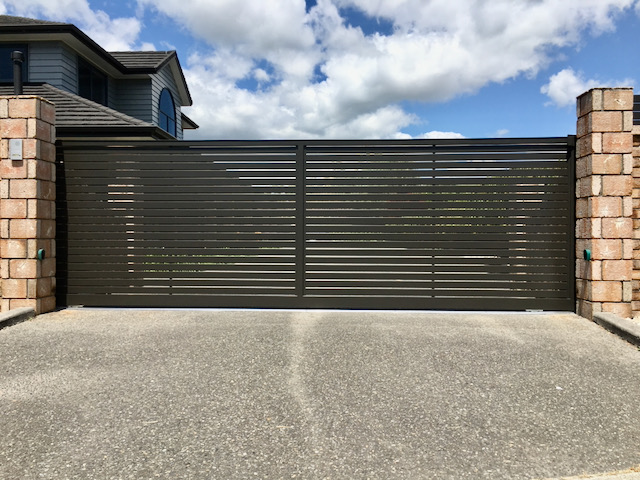 horizontal slats for sliding gate for drive ways and properties